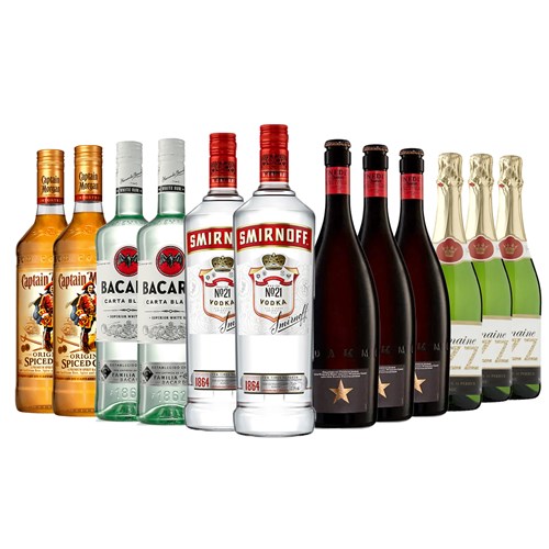 Spirits & Beer Party Pack 12 x 70cl – Perfect for Any Celebration